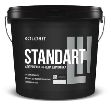 Шпаклевка ультралёгкая финишная акриловая Kolorit Standart LH 10кг