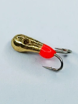 Мормишка вольфр. Start Fishing Коза-клюшка з отвором 2x№ 20 Gold 2,5 мм 0,2 г 086-025