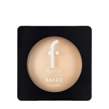 Пудра для обличчя запечена Flormar Baked Terracota Powder № 20 Soft beige М'яка бежева