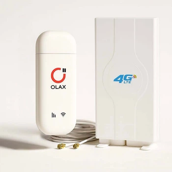 Універсальний 4G LTE Wi-Fi USB модем/роутер OLAX F90 Fly з вуличною всенаправленою MIMO антеною (2х9 dBi)