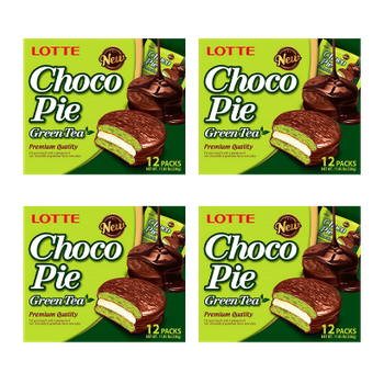 Набор Пирожные 4шт Lotte Чокопай Зеленый Чай Choco Pie Green Tea (12 Пирожных) 336g