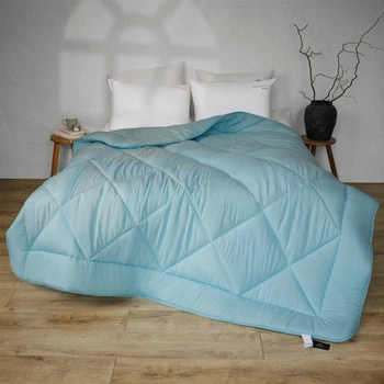 Одеяло MirSon зимнее Полуторный 155x215 см антиалергенное EcoSilk Супер Теплое №1631 Eco Light Blue (2200002647601)