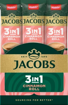 Напиток кофейный Jacobs 3 в 1 Cinnamon Roll 11.2 г х 24 шт (8711000605554)