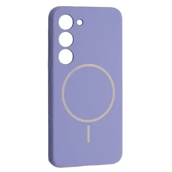 Чохол Silicone Case luxury+MagSafe for Samsung S23+ Elegant Purple