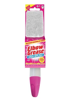 Ручка для миття посуду з губкою та дозатором Elbow Grease Dish Brush Pink