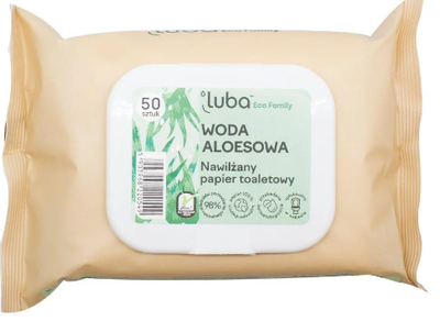 Вологий туалетний папір Luba ECO Family алоє 50 шт