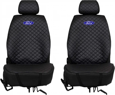 Накидки на сиденье автомобиля EVAtech ECO PRO Ford черный ромб с черной нитью черный кант 2 шт (SCASDRBBB2V010)