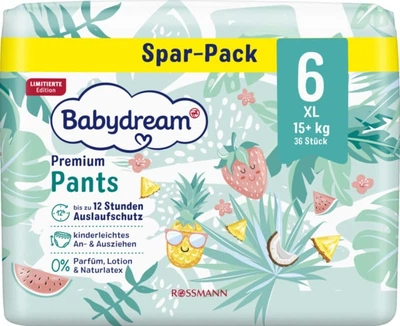 Подгузники-трусики Babydream 6 (15+кг) 36 шт