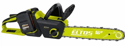 Акумуляторна ланцюгова пила Eltos АПЦ-40A/16"-4 безщіткова, 2 шини (402 та 355 мм), 2 АКБ 20В/4 Аг (високотокові)