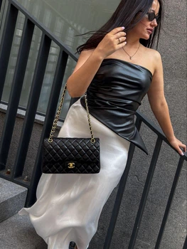 Женская сумка Chanel Classic 2.55 Medium Black/Gold