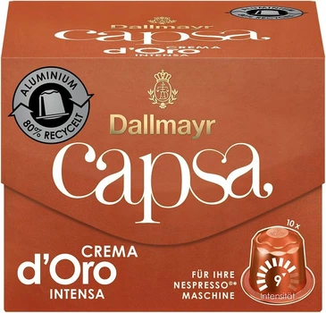 Кава в капсулах Nespresso Dallmayr Crema d'Oro Intenso 10 шт Неспрессо Далмаєр