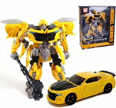 Игрушка робот трансформер Бамблби BumbleBee Hornet Knight 19см WS Toys с набором оружия