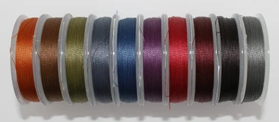 Нить для бисера, бисерная нить Tytan "Микс тёмный №2" 100 м Spark Beads бисероплетение котушка мулине