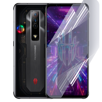 Антишпион приватная плёнка гидрогелевая для смартфона ZTE Nubia Red Magic 7 Pro противоударная прозрачная
