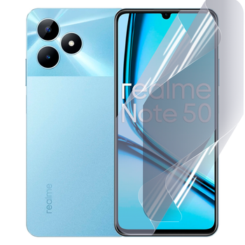 Плёнка гидрогелевая для Realme Note 50 глянцевая противоударная прозрачная