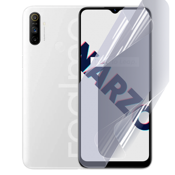 Антишпион приватная плёнка гидрогелевая для смартфона Realme Narzo 10A противоударная прозрачная