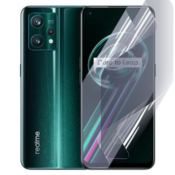 Антишпион приватная плёнка гидрогелевая для смартфона Realme 9 Pro Plus противоударная прозрачная