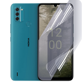 Антишпион приватная плёнка гидрогелевая для смартфона Nokia C31 противоударная прозрачная