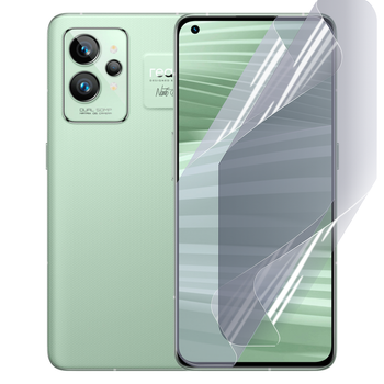 Плёнка гидрогелевая матовая для Realme GT 2 Pro протиударная прозрачная