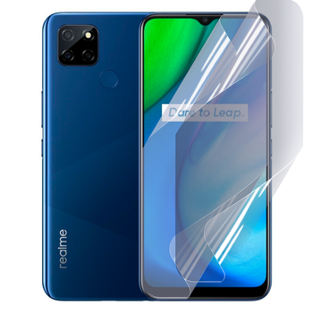Антишпион приватная плёнка гидрогелевая для смартфона Realme Q2i противоударная прозрачная