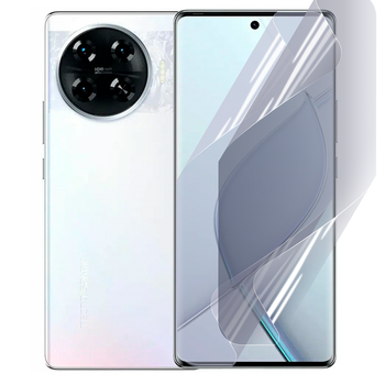 Антишпион приватная плёнка гидрогелевая для смартфона Tecno Spark 20 Pro Plus противоударная прозрачная
