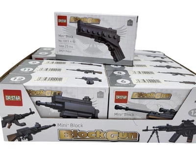 Конструктор "Зброя" Block gun мікс 20-29 деталей 12*7*3,5см *12 шт