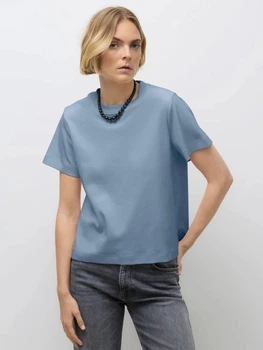 Футболка хлопковая женская Vero Moda 10294544 XS Dusty Blue (5715724093423)