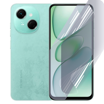 Антишпион приватная плёнка гидрогелевая для смартфона Tecno Spark Go 1 (KL4) противоударная прозрачная