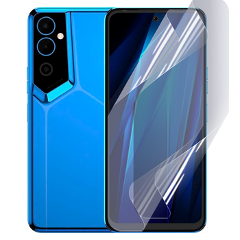 Антишпион приватная плёнка гидрогелевая для смартфона Tecno Pova Neo 2 противоударная прозрачная