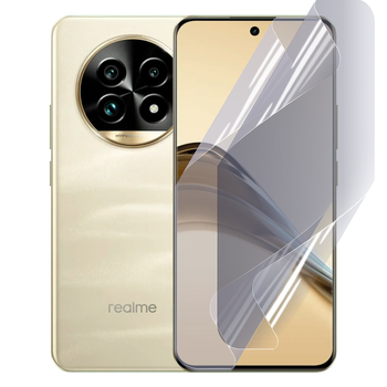 Антишпион приватная плёнка гидрогелевая для смартфона Realme 13 Pro Plus 5G противоударная прозрачная
