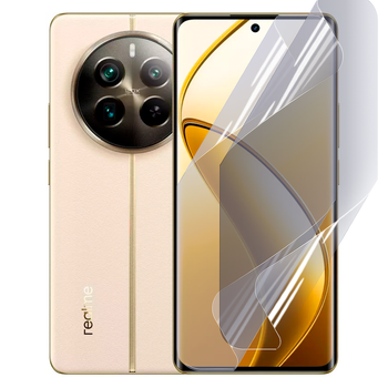 Антишпион приватная плёнка гидрогелевая для смартфона Realme 12 Pro+ противоударная прозрачная