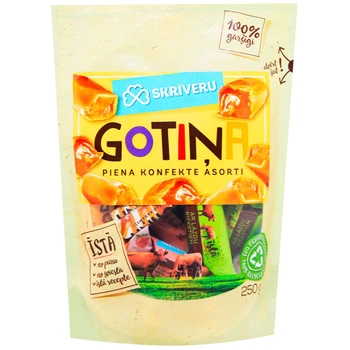 Молочні цукерки асорті Skriveru gotiņa 250 г (19594874)