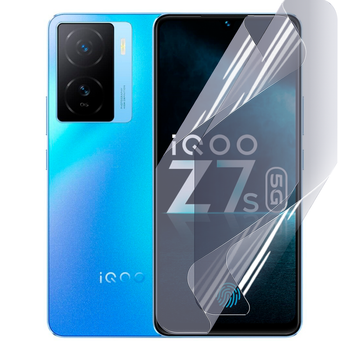 Антишпион приватная плёнка гидрогелевая для смартфона Vivo iQOO Z7s противоударная прозрачная