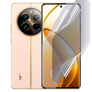 Антишпион приватная плёнка гидрогелевая для смартфона Realme 12 Pro противоударная прозрачная