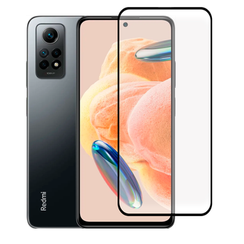 Защитное стекло для телефона Xiaomi Redmi Note 12 Pro 4G противоударное полноэкранное черное