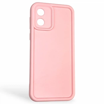 Чехол силиконовый Soft Touch для Motorola Moto E13 (PAXT0034) розовый (Полная защита камеры)