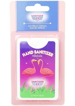 Спрей для рук санітайзер антисептик Sanitizer Milkshake 20 мл 65% спирту