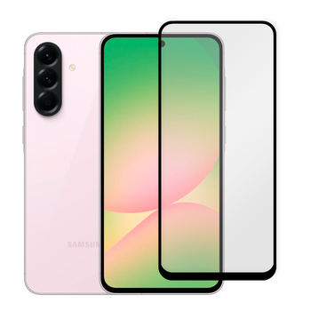 Защитное стекло для телефона Samsung Galaxy A56 (SM-A566B) противоударное полноэкранное черное