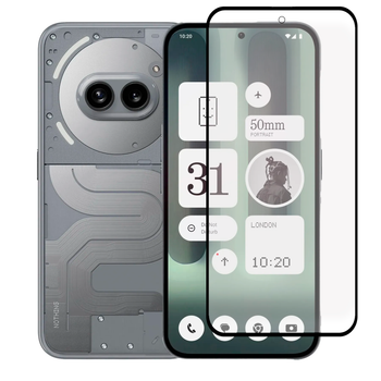 Защитное стекло для телефона Nothing Phone (2a) противоударное полноэкранное черное