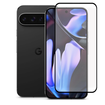 Защитное стекло для телефона Google Pixel 9 Pro XL противоударное полноэкранное черное