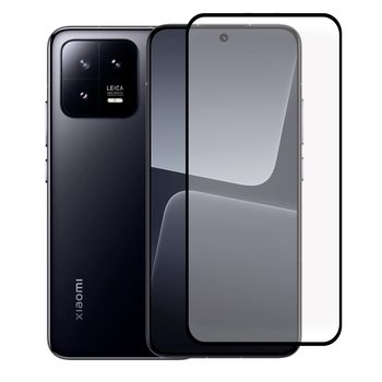 Защитное стекло для телефона Xiaomi 13 противоударное полноэкранное черное