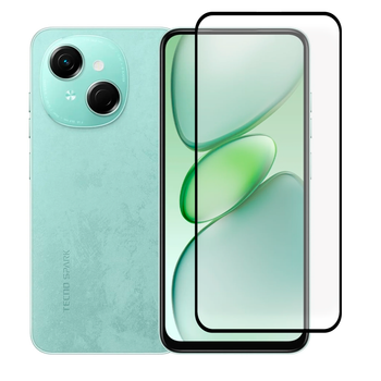 Защитное стекло для телефона Tecno Spark Go 1 (KL4) противоударное полноэкранное черное