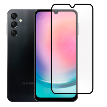 Захисне скло для телефона Samsung Galaxy A24 (SM-A245F) протиударне повноекранне чорне