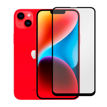 Защитное стекло для телефона Apple iPhone 14 противоударное полноэкранное черное