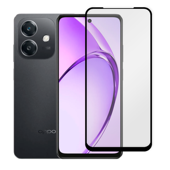 Защитное стекло для телефона Oppo A3 противоударное полноэкранное черное