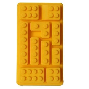 Форма для конфет Лего YTech 7 штук на планшете 120х120мм из силикона (LYK34899)