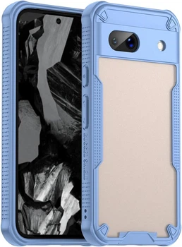 Противоударный чехол для Google Pixel 8a матовый Frosted PC AirBag голубой