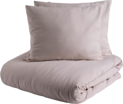 Komplet pościeli Homla Maisy Poszewka na pościel 220 x 200 cm + 2 poszewki na poduszki 50 x 60 cm z pranej mikrofibry Beżowy (5906496701924)