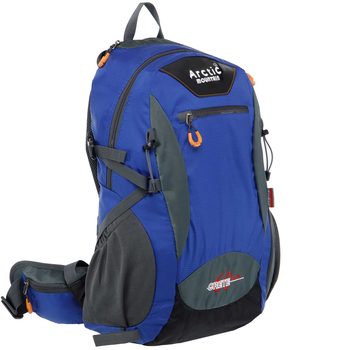 Рюкзак туристический с каркасной спинкой Arctic Mountain Action 8810-3 объем 35 литров Blue-Grey