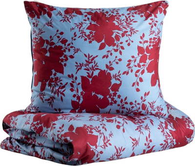 Komplet pościeli Homla Megan Poszewka na pościel 220 x 200 cm + 2 poszewki na poduszki 70 x 80 cm z mikrofibry i wzorem Czerwono-niebieski (5906496753541)
